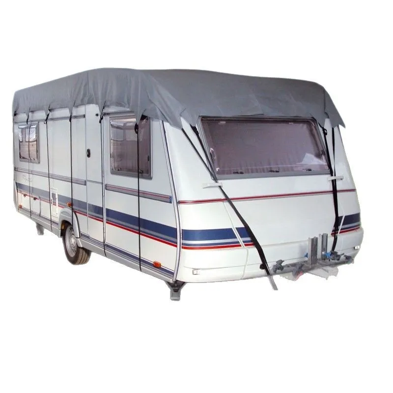 

Outdoor rainproof, sunscreen and dust-proof car clothes, trailer caravan cover 420D Oxford cloth outdoor travel caravan cover