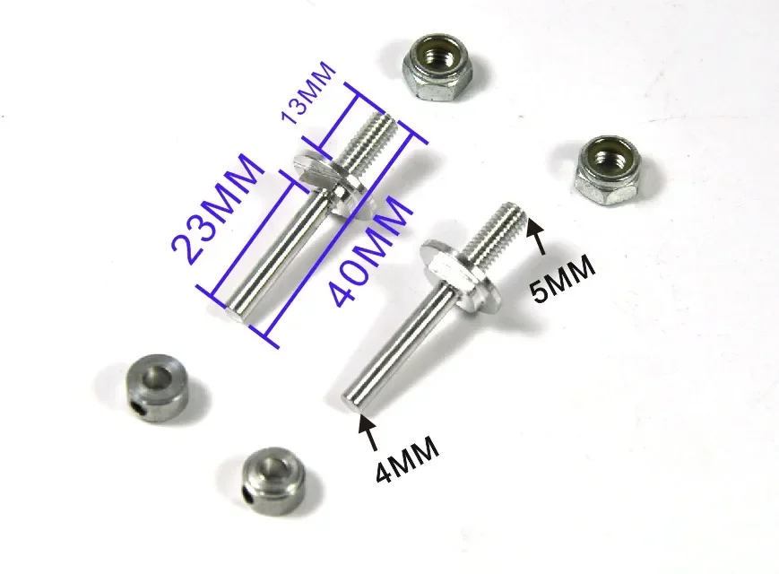 

1 комплект алюминиевых колесных осей диаметром отверстия 3 мм 4 мм с колесными адаптерами, алюминиевый винт