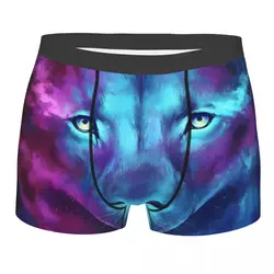 Lion Space Space Galaxy Wolf Underpants Homme Panties Male Underwear Ventilate