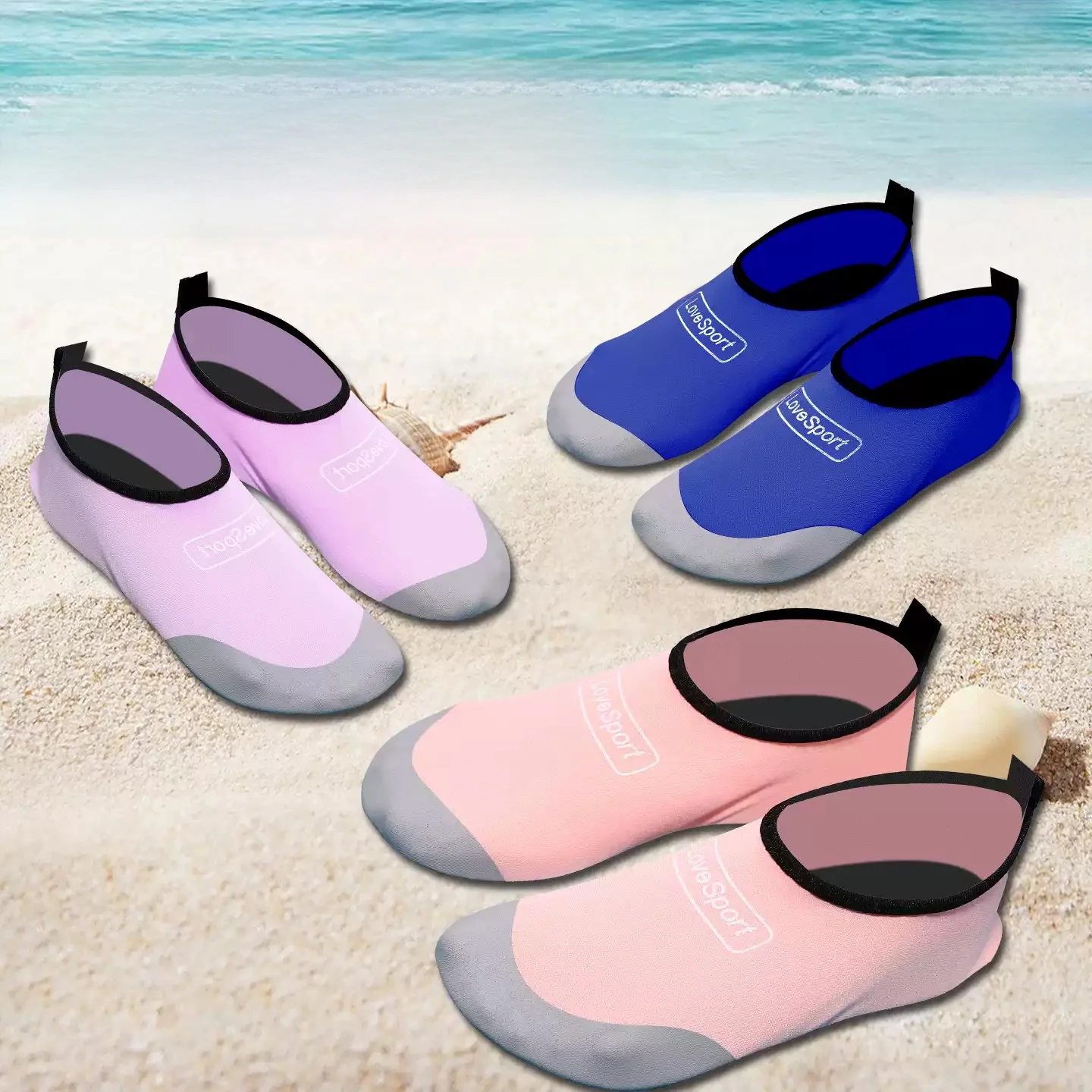 Anti-Slip Quick-Dry Beach Shoes Scuba Diving Swimming Snorkeling Men Women Surfing Trekking Water Resistant Breathable Sandals