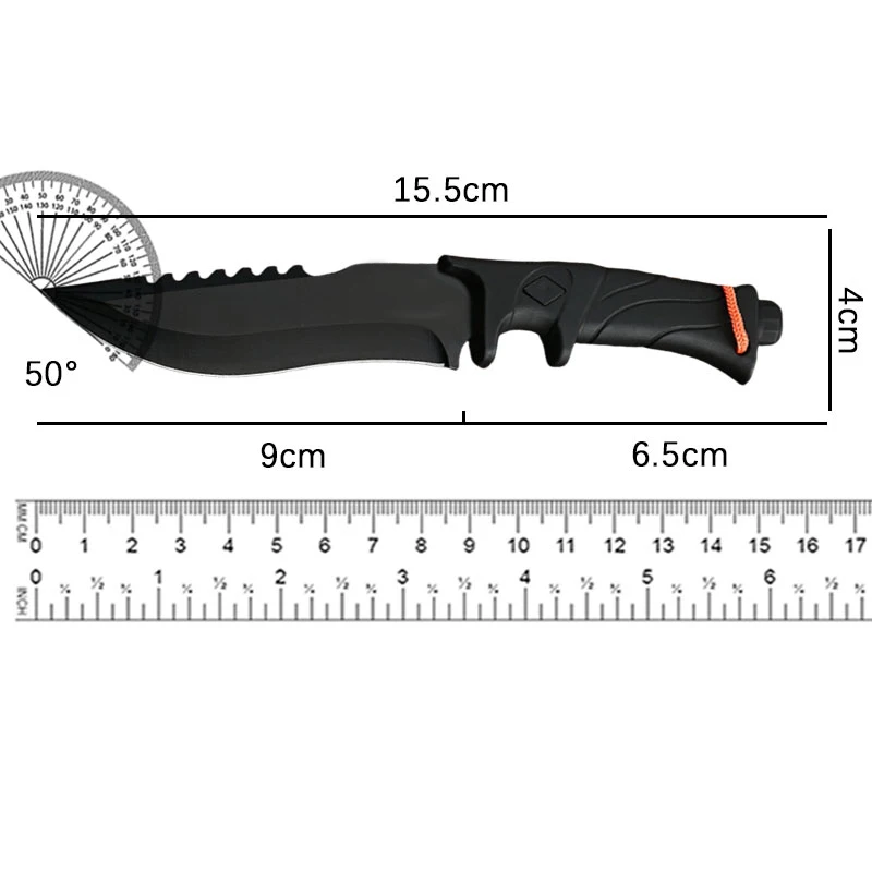 Outdoor knife, straight knife, portable mini knife, outdoor portable meat eating knife, camping fishing knife, sharp fruit knife