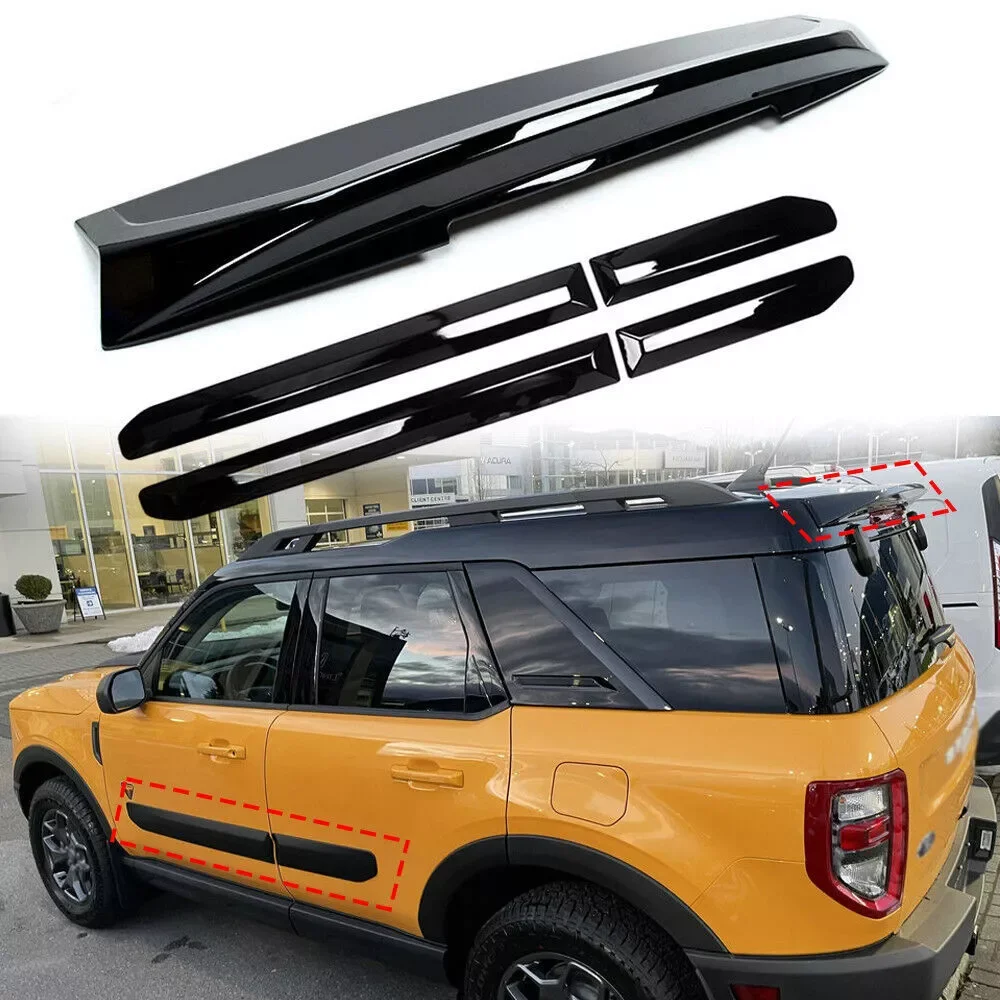 

Side Door Sill Rear Spoiler Wing Lid Trim Fits for Ford Bronco Sport 2021-2023