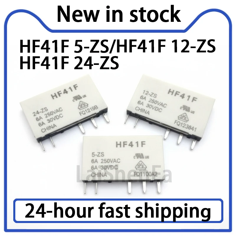 1PCS HF41F 5-ZS 12-ZS 24-ZS Relay 5-pin 6A Stock