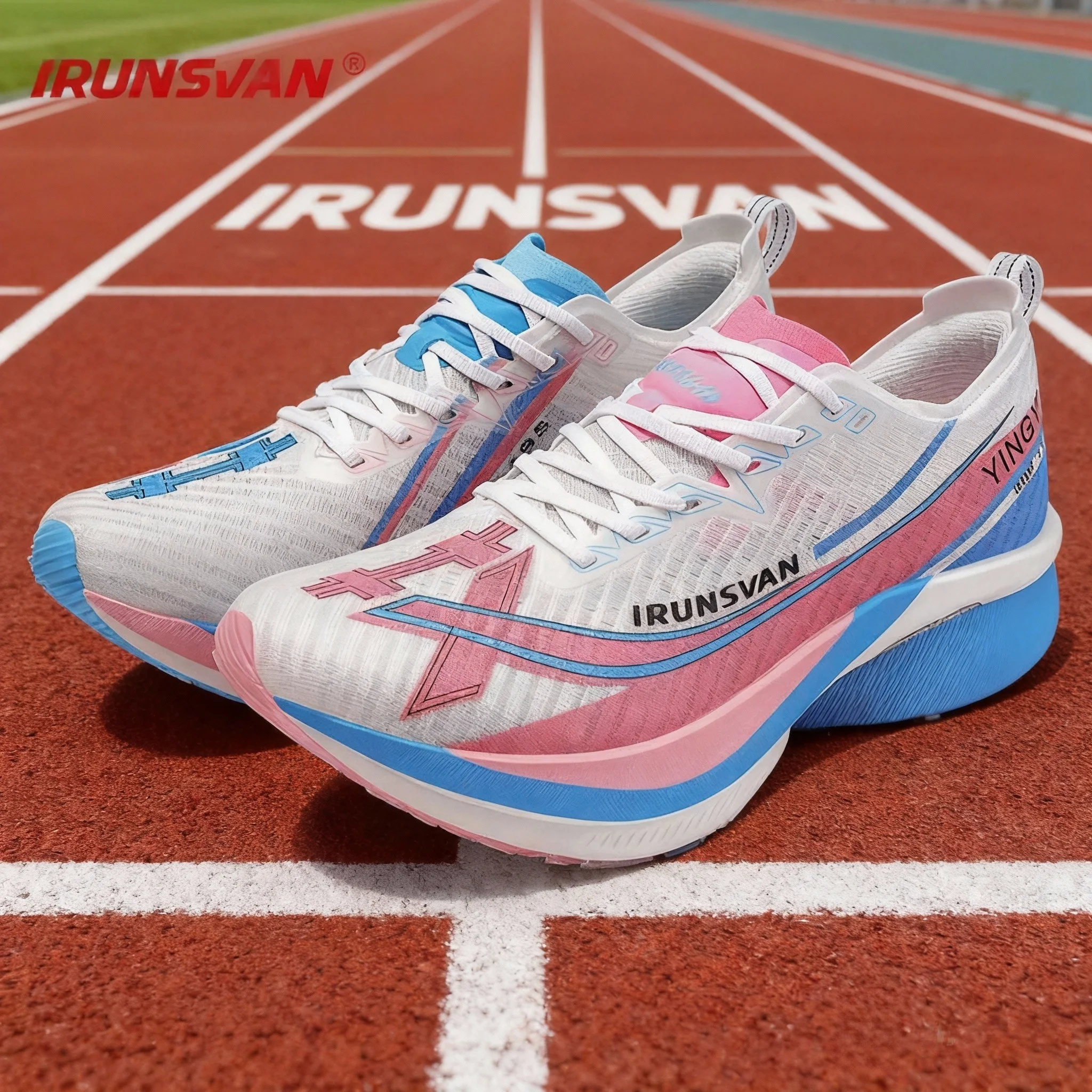 

IRUNSVAN New Men's Carbon Plate Sneakers Outdoor Soft Sole Mesh Sports Shoes Running Shoes Light Anti-Slip Tennis Shoes ﻿