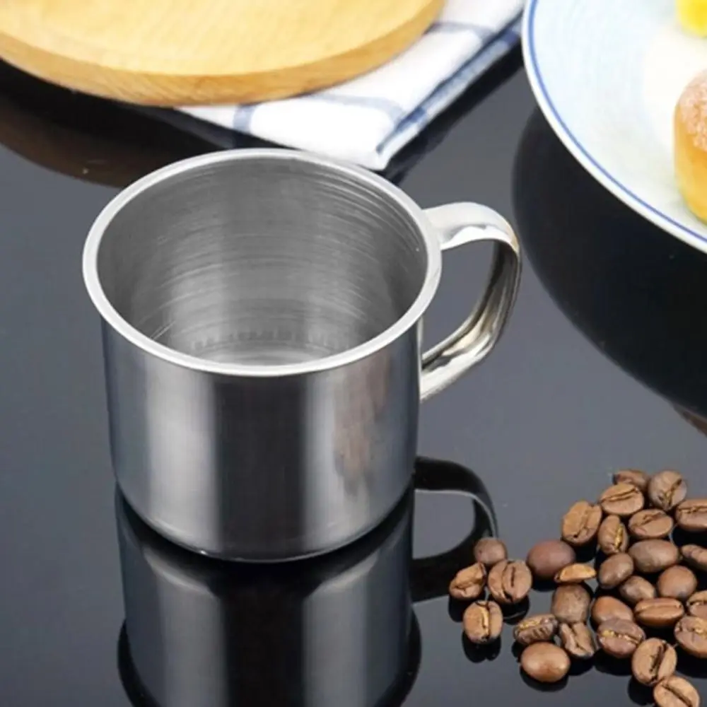 200ml Tea Metal Drinking Travel Coffee Mug Camping Portable Cup Stainless Steel