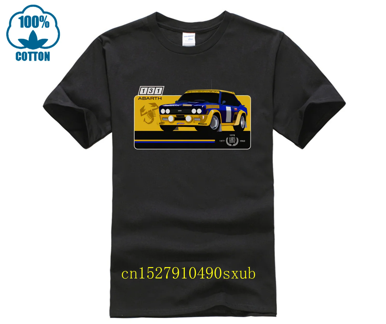 Модная футболка из 100% хлопка Rally Fiat 131, Abarth Rally, черная футболка с круглым вырезом и легендами гоночного автомобиля, крутая мужская футболка Модная футболка из 100% хлопка Rally Fiat 131, Abarth Rally, черная футболка с круглым вырезом и легендами гоночного автомобиля, крутая мужская футболка