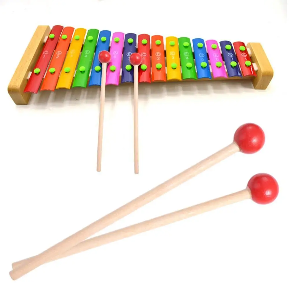 Musical Instrument Parts Wooden Drumsticks High-quality Comfortable Grip Wooden Drumsticks Smooth Creative Marimba Sticks Kids