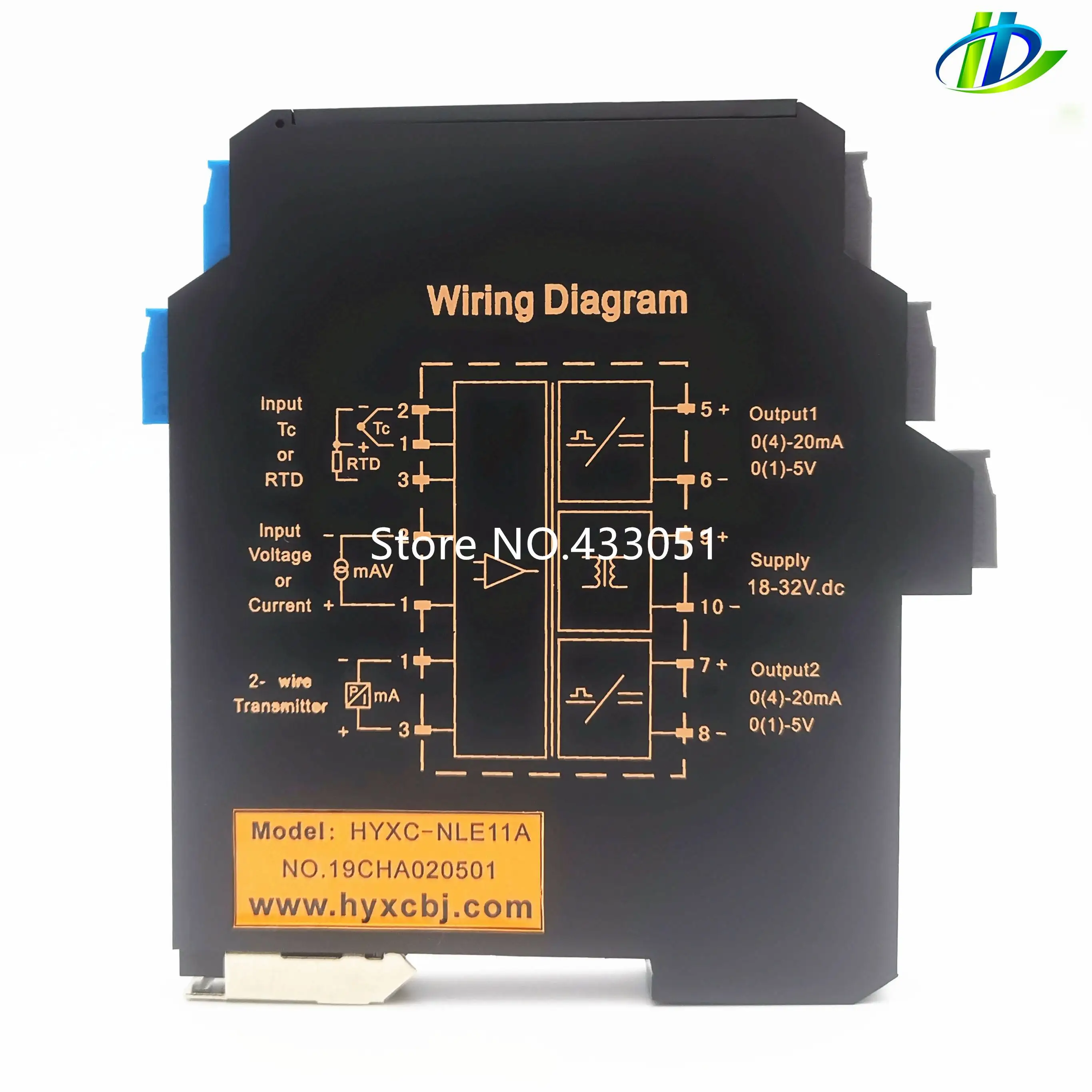 Ultra-thin Signal Isolation Transmitter Current, Voltage Transmitter Multi-input, Multi-output 4-20mA, 0-5V, 0-10V, Power Supply
