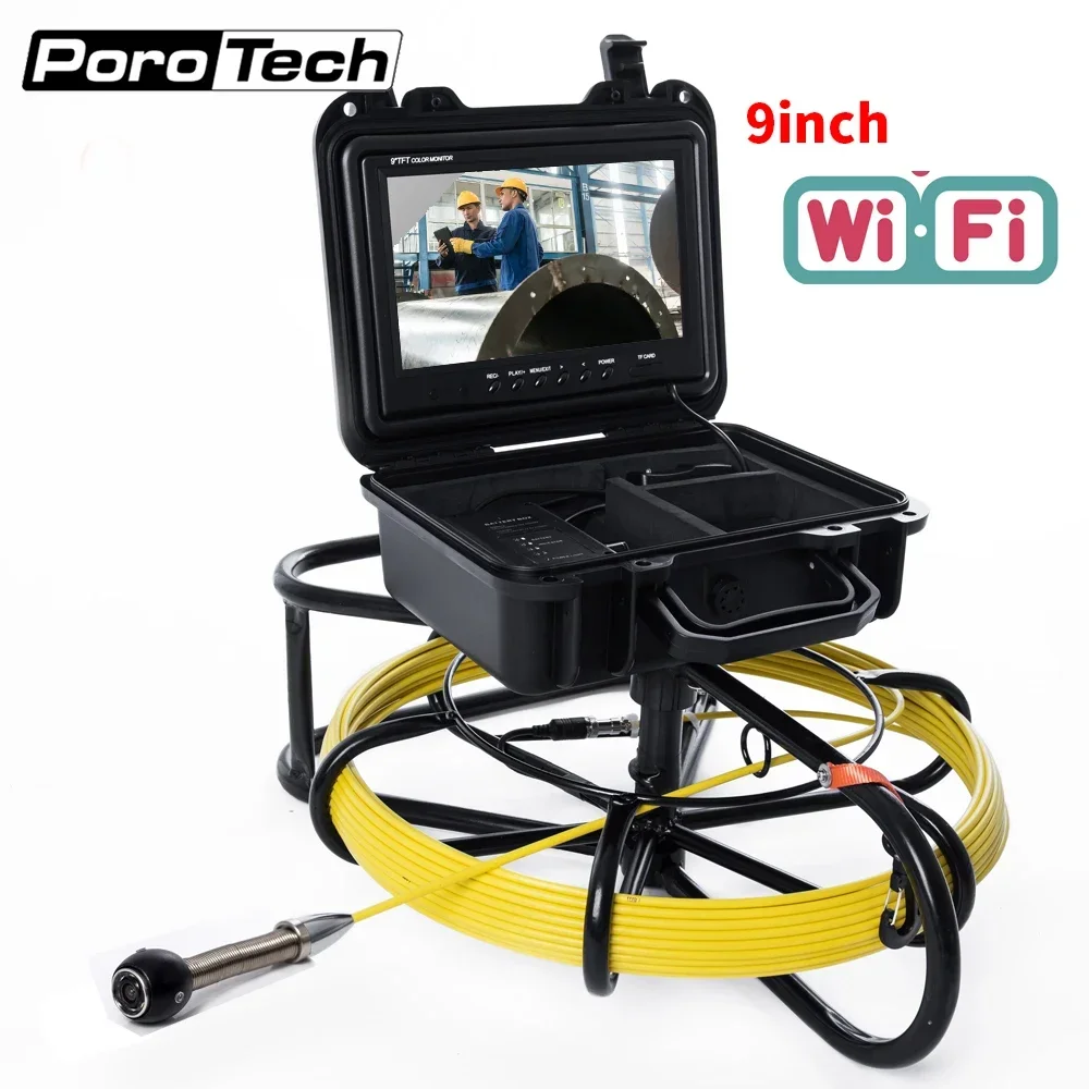 Sewer Inspection Camera with WIFI  165FT Cable Plumbing Pipe Snake Cam Chimney Borescope Endoscope Video Inspection Equipment