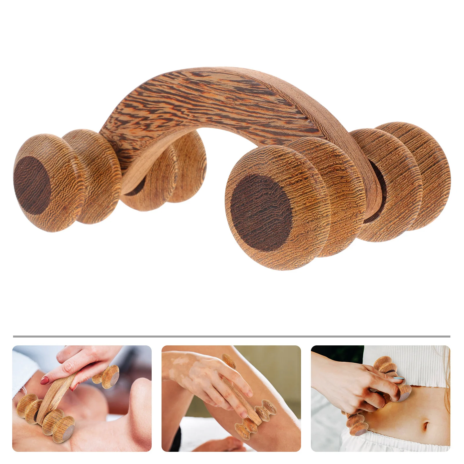 

Handheld Massage Roller Leg Neck Back Massager Tool Muscle Relief Exercise Recovery Durable Lightweight Portable