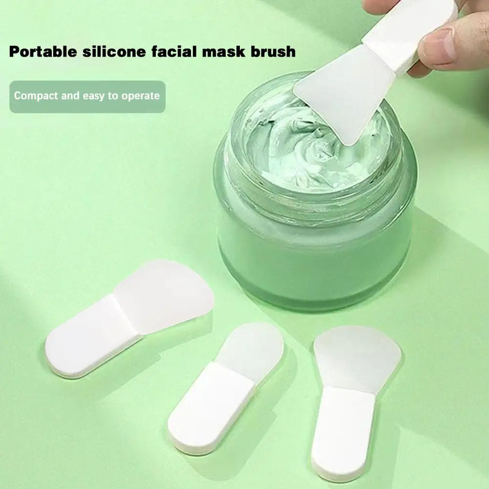 Silicone Face Mask Brush Soft Facial Skin Care Portable Brushes Mask Face Beauty Tools Makeup DIY Reusable Mud Mixing Cream X8U2