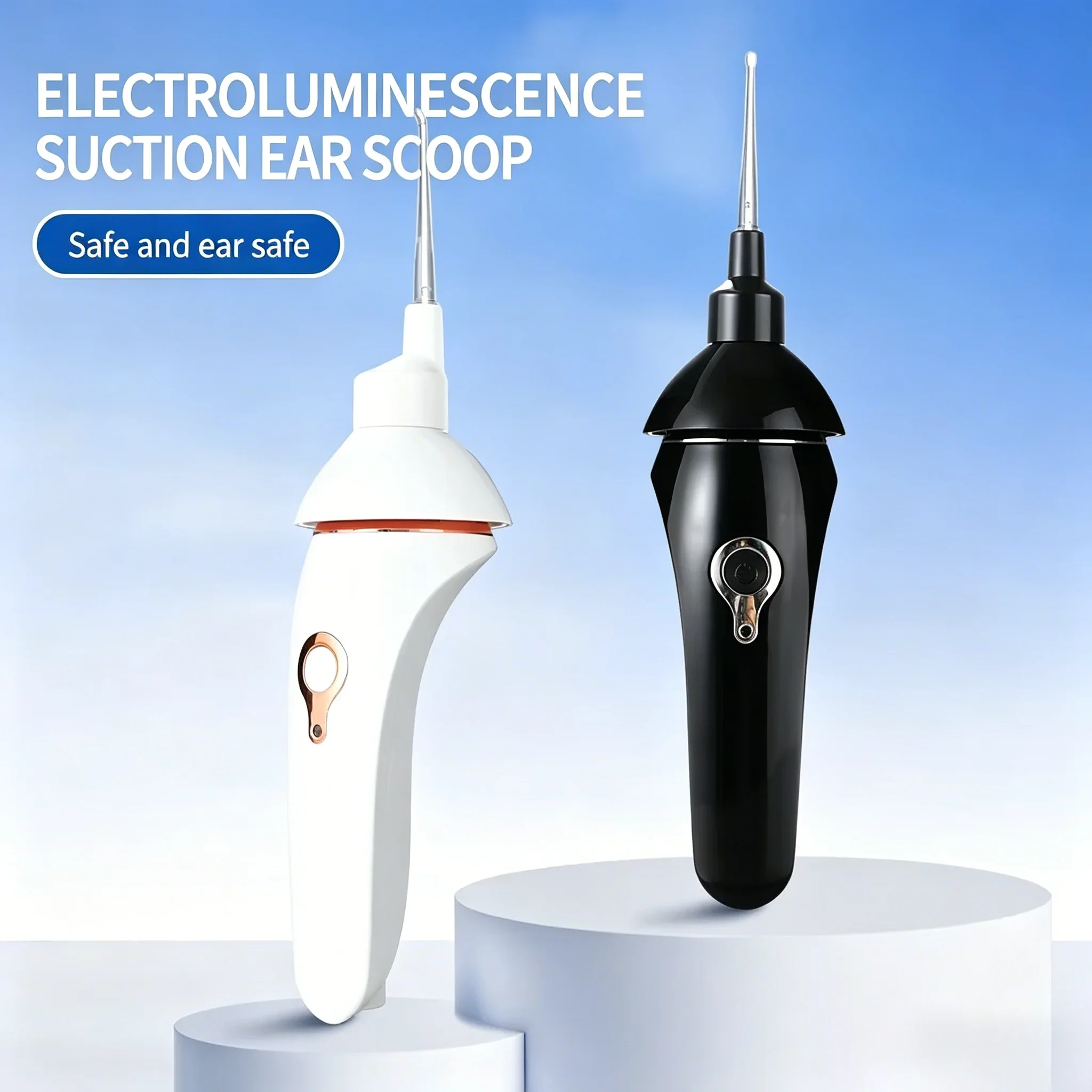 

Electric Ear Wax Removal, LED Light Ear Vacuum Cleaner, Soft Silicone Ear Cleaner, Safe & Painless Ear Suction Device, Ear Care