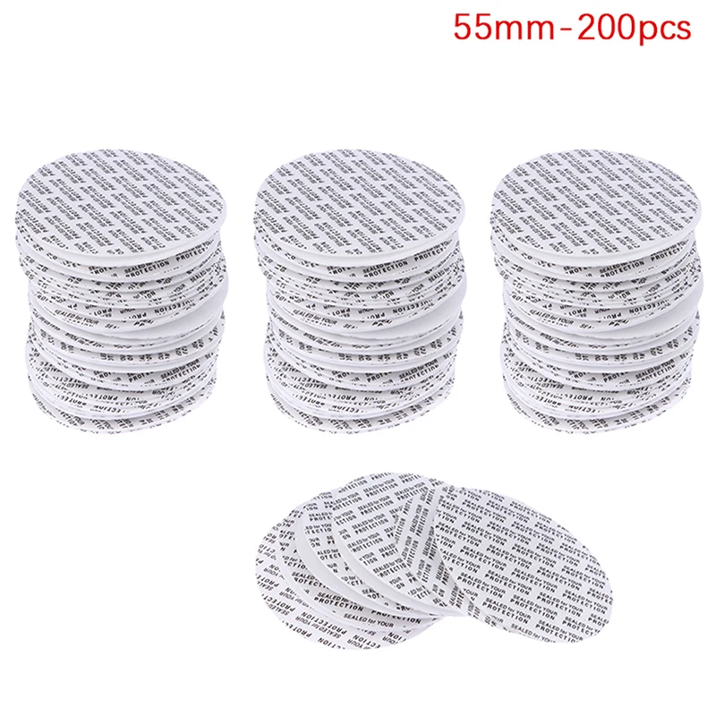 200 Stuks zelfklevende Schuim Drukgevoelige Afdichting Cap Voering Fraudebestendige Afdichtingen Liner Voor Cosmetische Pot Fles Pot 20 MM-82 MM