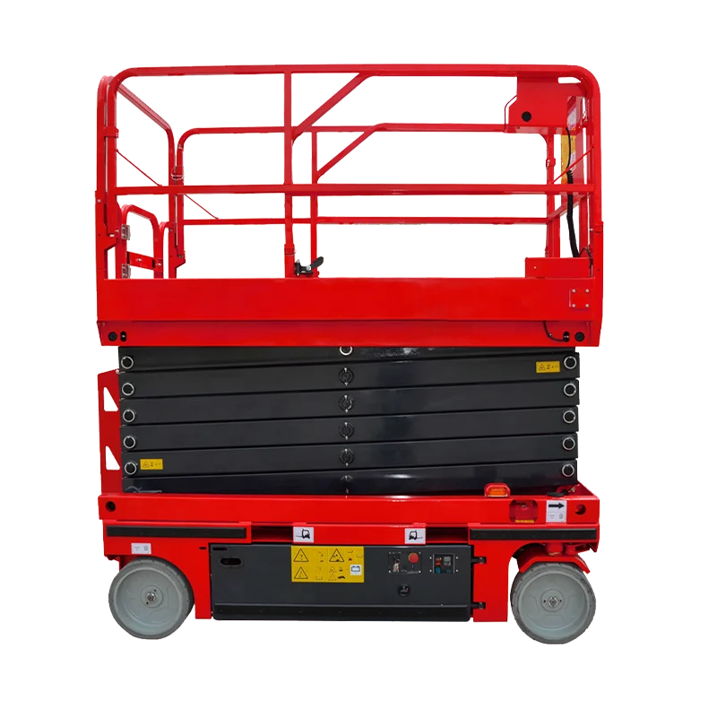 6m 8m 10m 14m 16m Driven Scissor Lift Table 16m Vertical Lift Platform Self Propelled Model  Cargo Lifting Aerial Work Platform