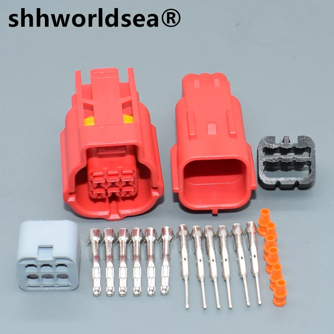 shhworldsea 6 Pin MWTRB-06-1A-R MWTPB-06-1A-R Motorcycle OBD Diagnosis Plug Waterproof Electronic Connector With Cable For Honda