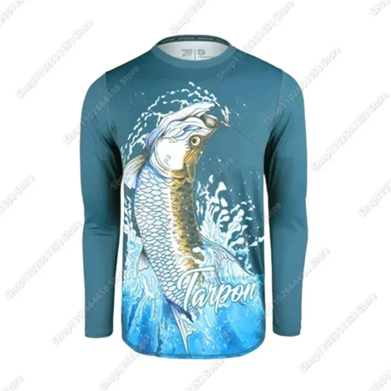 

Summer Fishing Clothes Men Sun Uv Protection Fishing Shirt UPF 50+ Outdoor Long Sleeve Fishing Jersey Breathable Camisa De Pesca