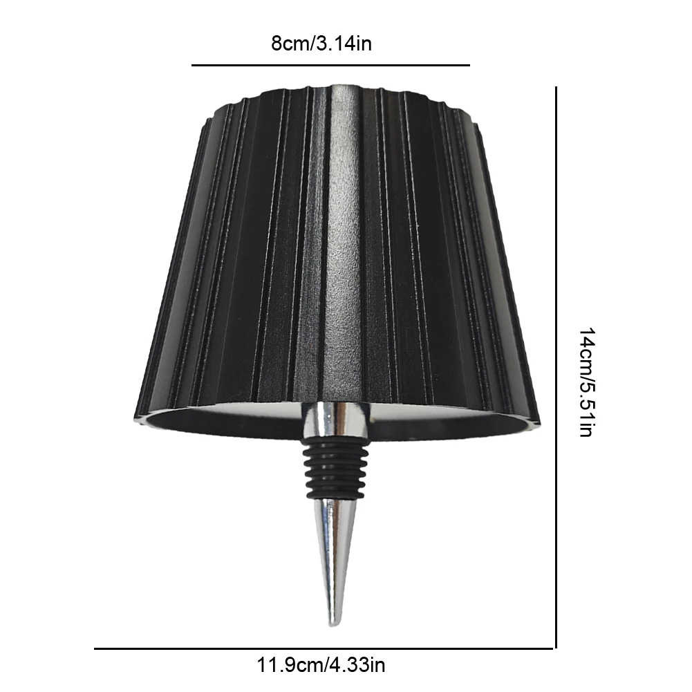 LED الجدول مصباح قابلة للشحن 2000mAh LED زجاجة النبيذ مصباح التحكم باللمس المحمولة اللاسلكي الجدول مصباح للحفلات البارات المطاعم