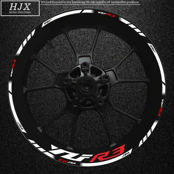 ישים yamaha yzf r3 אופנוע לוגו שונה הרכב 17 גלגל רכזת מרכז דקל דקורטיבי קו מדבקה רעיוני גבוהה