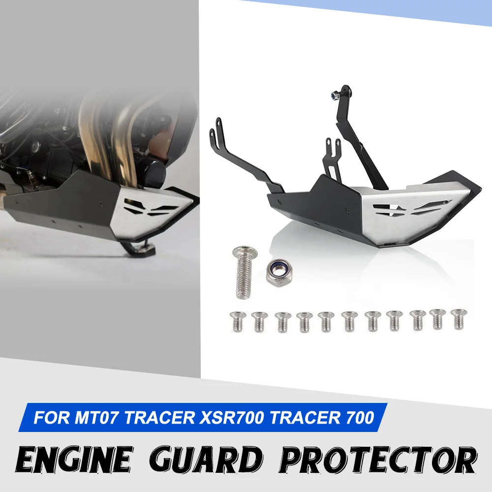 

For YAMAHA MT07 2014 -2020 MT-07 Tracer XSR700 XTribute TRACER 700 Motorcycle Chassis Guard Engine Skid Plate Protective Cover