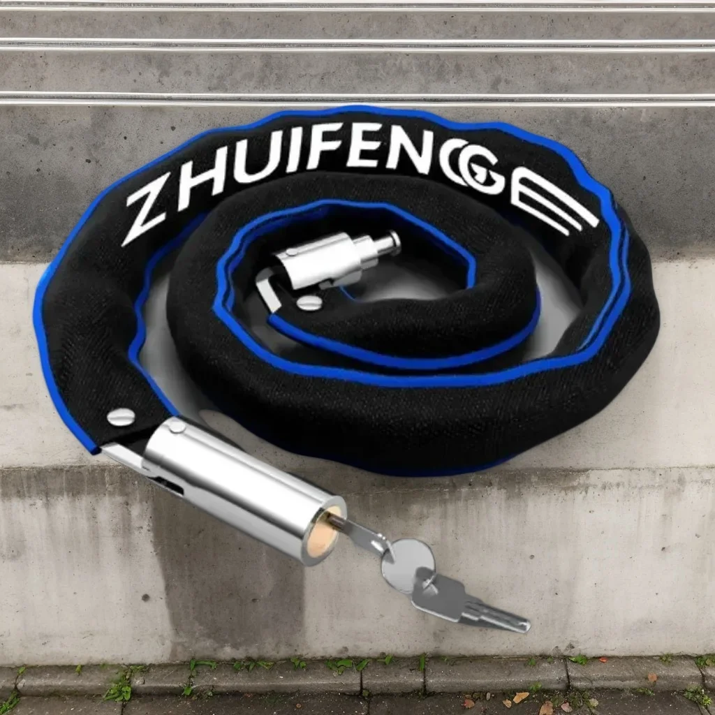 

Lightweight Motorcycle Chain Lock - High-Security Anti-Theft Lock for Road & Mountain Bikes