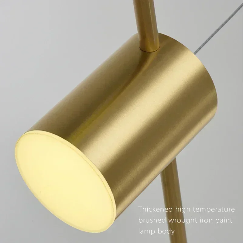 Modern LED Pendant Light, Dining Table Dimmable Pendant Light, Black/gold, Lighting Decorative Table Lamp, with Remote Control