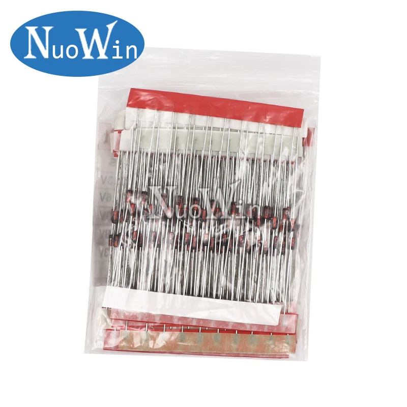 340pcs/Lot 1/2W Zener Diode Assorted Kit DO-35 0.5W 2V - 47V 34Values Each 10pcs DIY Sample Set