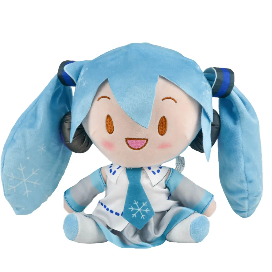 5PCS 20-29cm Hatsune Miku Plush Fuwafuwa Anime Kawaii Cute Cool Toys Dolls Plush Room Car Desk Decoration Birthday Gifts For Fan