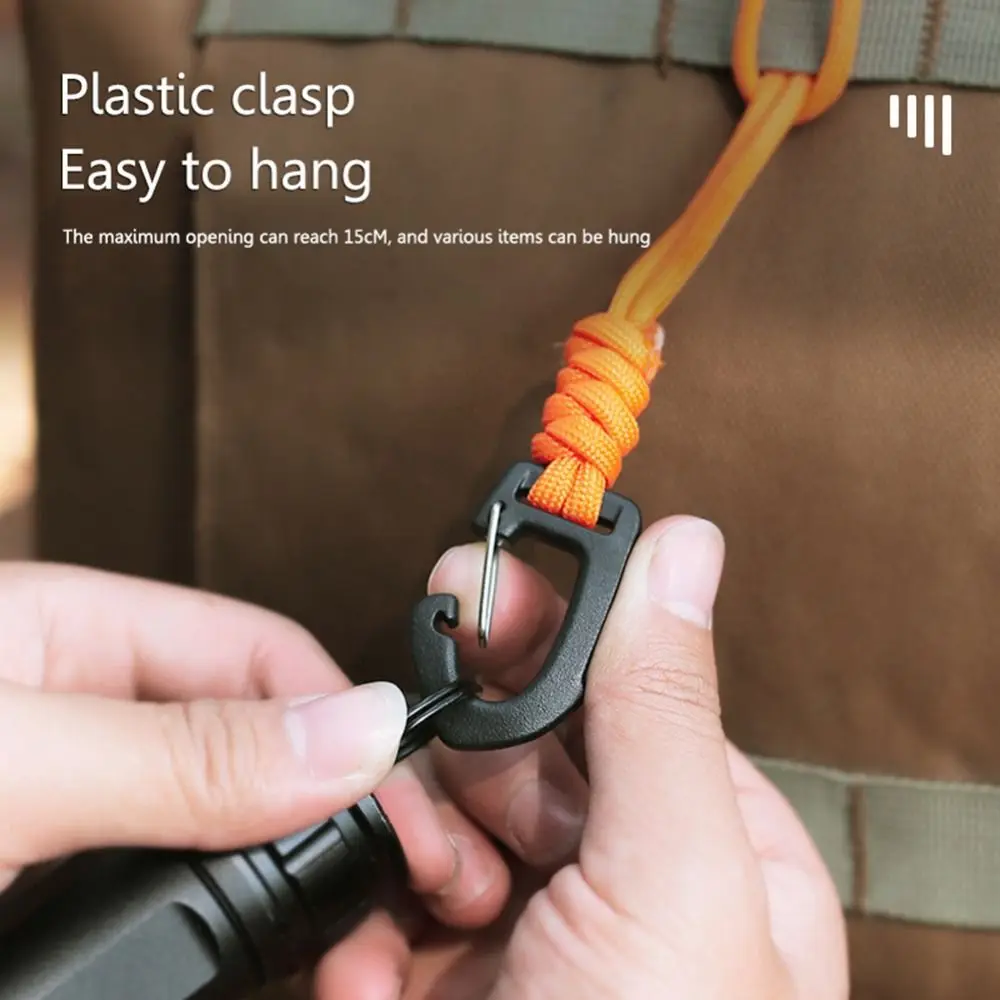 1Pcs Key Ring Umbrella Rope Hook Outdoor Camping Sports Accessories Key Lanyard Keychain Flashlight Small Tool 7-core Braid Rope