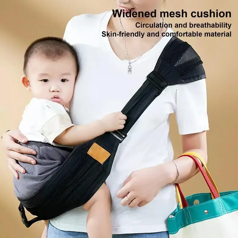 Toddler Holder Carrier Toddler Shoulder Wrap Carrier Holder Mesh Carrier Sling Breathable Nursing Sling Hip Seat Carrier