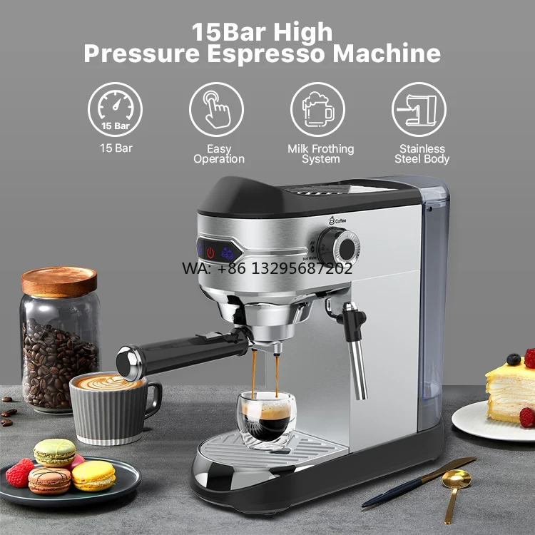 

Изготовление мягкой коммерческой электрической многофункциональной автоматической машины 2 в 1, кофеварки для эспрессо