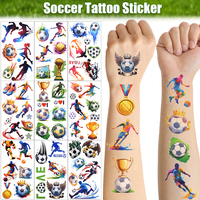 10pcs Football Temporary Tattoo Stickers Kids Boys Birthday Party Favors Soccer Sport Party Decoration Pinata Fillers Toy Gift