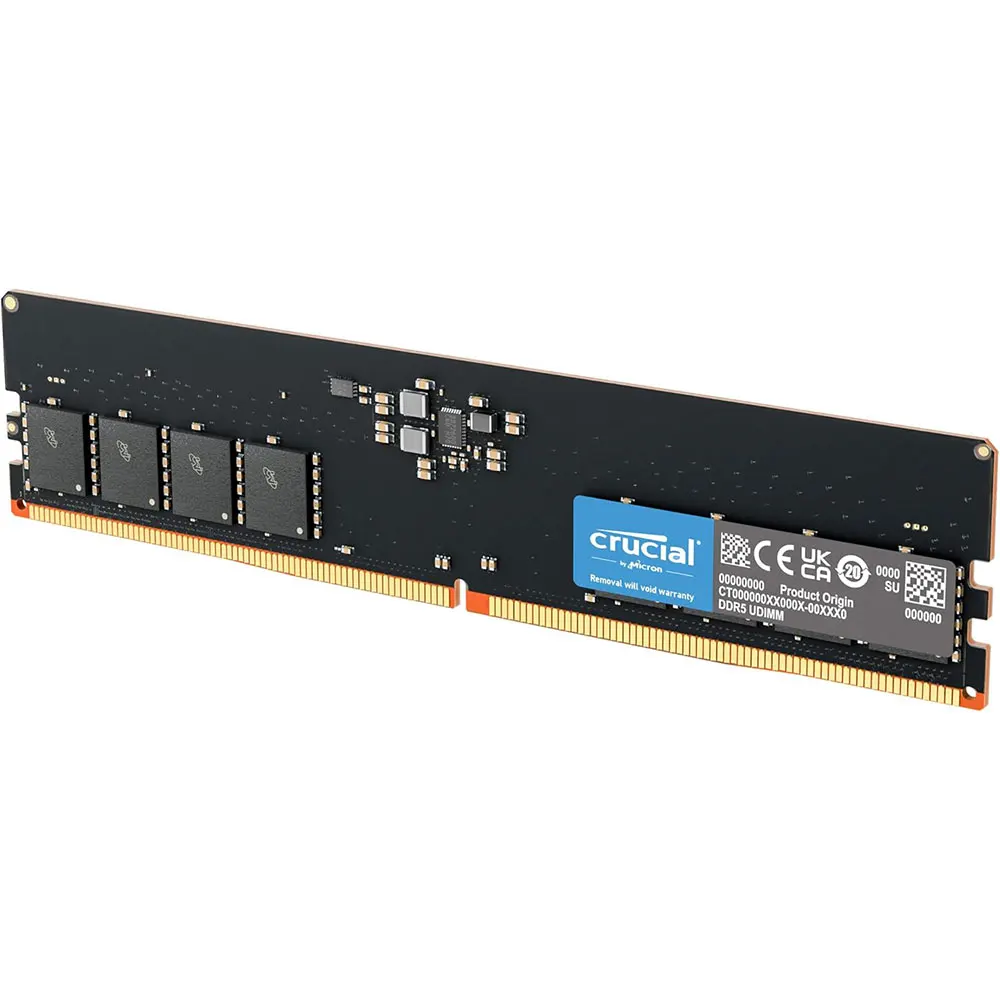 Crucial Memoria RAM ddr5 16GB 5600MHz 32GB 4800MHz UDIMM 288Pins PC5-38400 44800 Gaming Desktop PC Memory For Intel AMD CPU RAMs