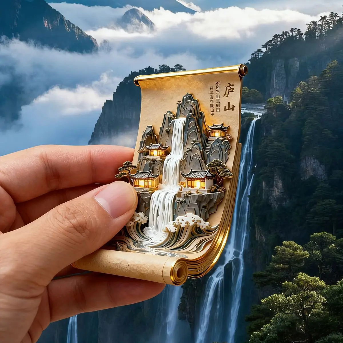 China Souvenirs Fujian Metal Fridge Stickers Jiuhuashan Lushan Hengshan Huashan Shanghai Chengdu Suzhou Fridge Magnets Gifts