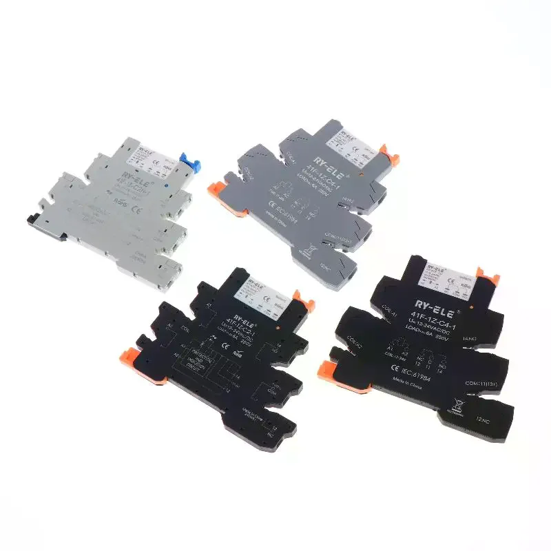 RY41F-1C Ultra-Thin Intermediate Relay - Slim Profile Electromagnetic Relay Mod…