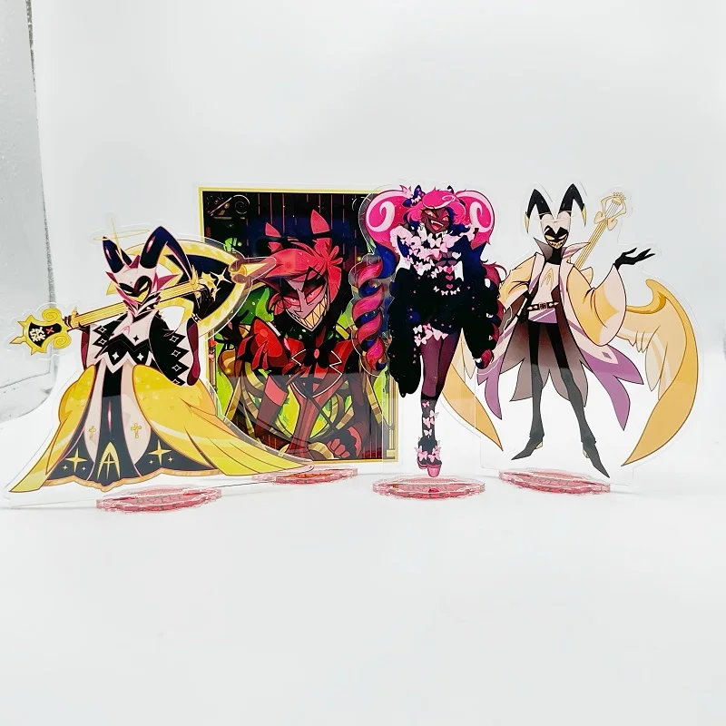 15cm Anime Figure Acrylic Stand Model Plate Alastor Fizzarolli Angel Desk Decor Standing Sign Game Fans Gift Stand Model