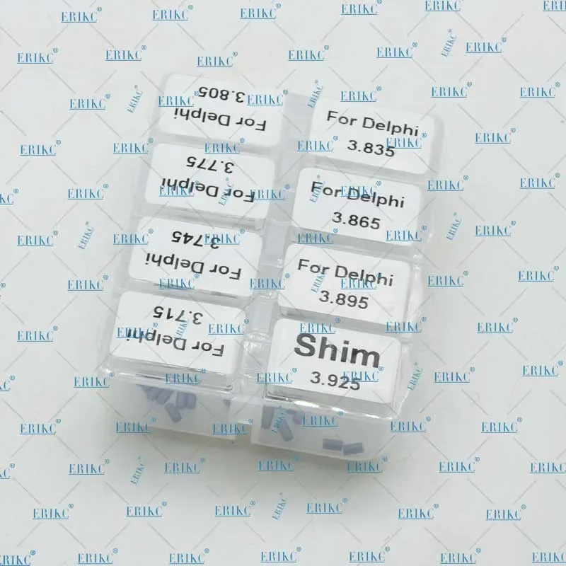 80PCS 9308-028K Calibration Injector Lift Shims Set Size 3.715-3.925mm Injector Nozzle Valve Shim for Delphi Series Injector