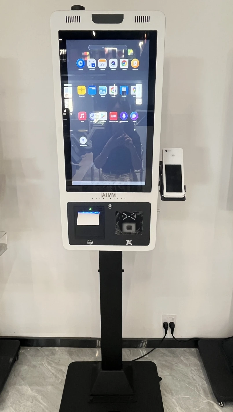 

Kiosk POS System Touch Screen Terminal with SDK Self-Ordering and Payment Kiosk TerminalAIMV OEM Self-Service Restaurant
