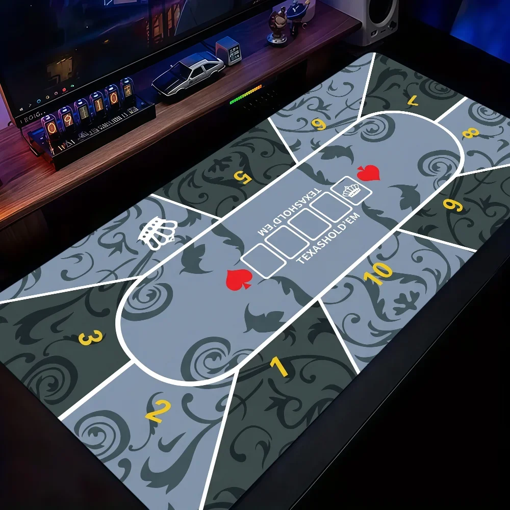 Poker Texas Hold em table Mouse Pad Non-slip Thickened MousePad Large Writing Lockedge Office Student Gaming Cushion