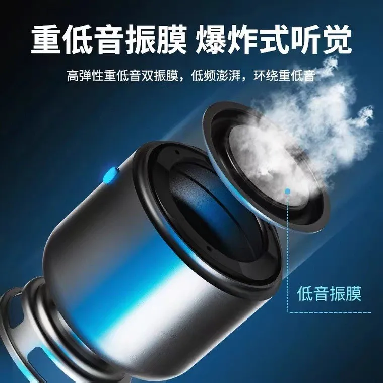 T09C- A106 Pro Mini Bluetooth Speaker with Custom Bass Radiator Waterproof Super Portable Speakers for Shower, Car