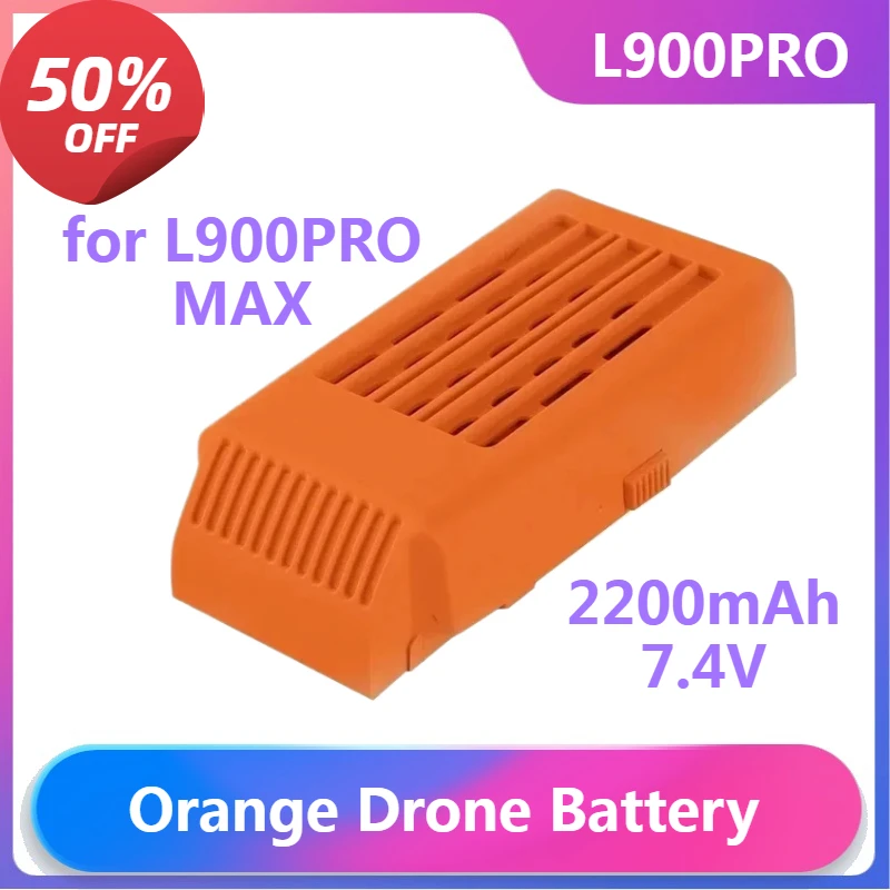

Orange Drone Battery for L900PRO MAX Battery RC Quadcopter Drones Accessories Parts 7.4V 2200mAh