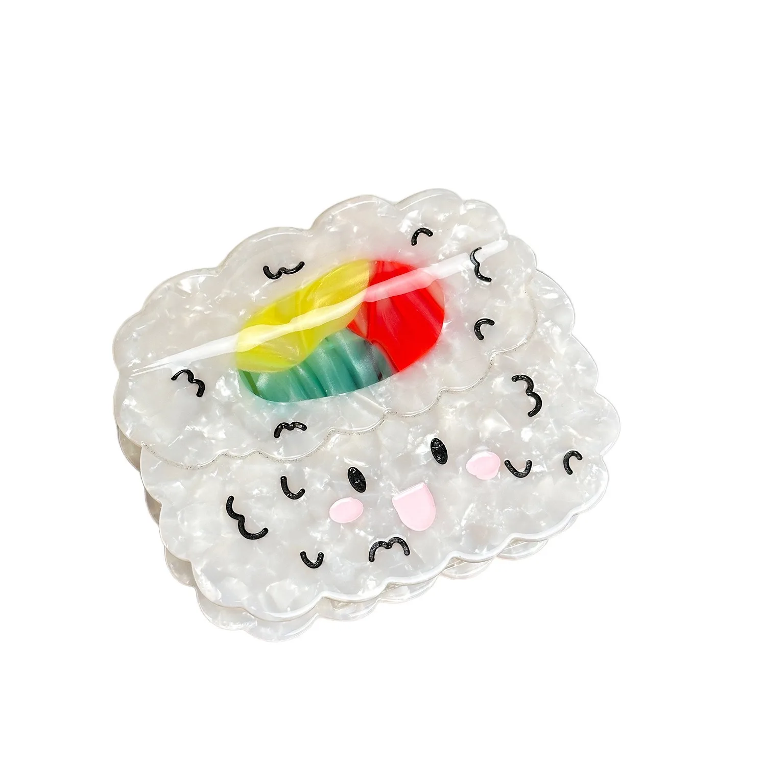 

Creative Korean Style Sushi Hair Clip Cute Octopus Small Shark Clip Fish Cartoon Acetic Acid Claw Clip Daily
