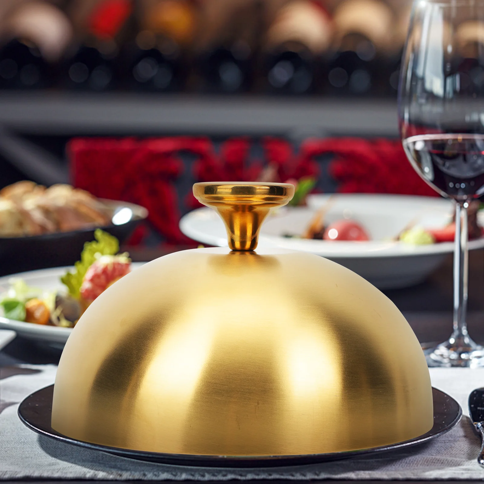 

Stainless Steel Cover Food Food Steak Cover Protector Cloche Dish Guard Insulation Plate Kitchen Bar Utensils