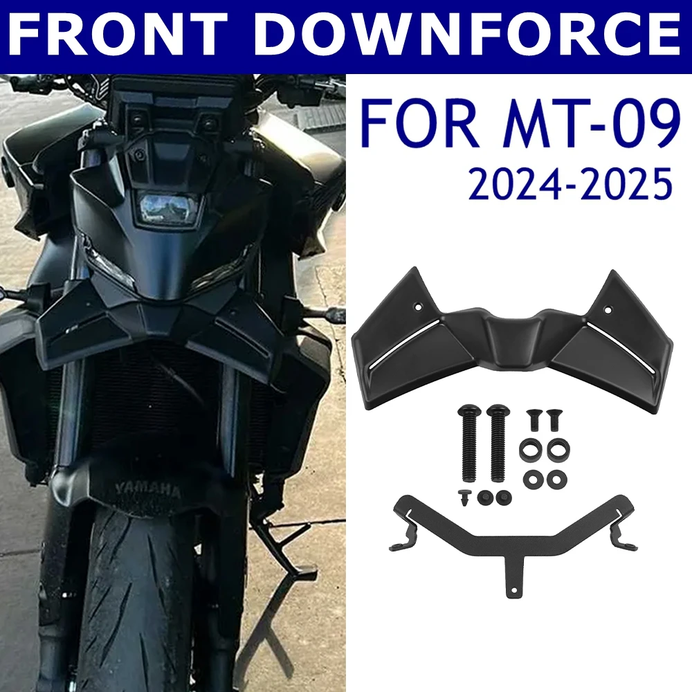 

For YAMAHA MT-09 MT09 MT 09 SP Y-AMT 2024 2025 Motorcycle Front Downforce Spoiler Naked Spoilers Aerodynamic Wing Deflector