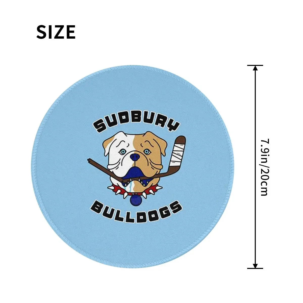 Sudbury Bulldogs - Shoresy Logo Round Mouse Pad Computer Keyboard Mouse Mat Gamer PC Desk Mat Office Table Mats