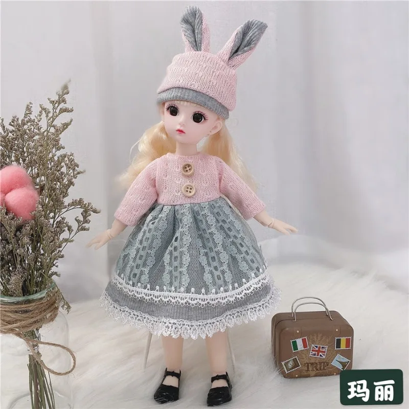 30cm Anime BJD Clothes Dress Princess Doll House Set DIY Dress Up 1/6 BJD Doll Makeup Toy Girl Gifts Dolls Accessories