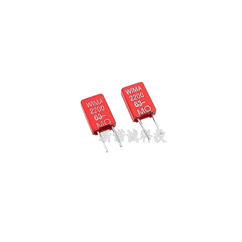 

10PCS/Weimar Capacitor WIMA 63V 222 0.0022UF 63V 2200PF MKS02 Foot Distance 2.5