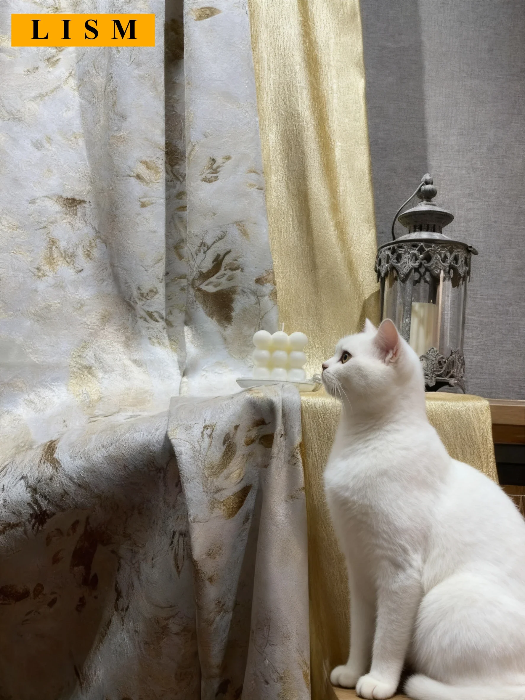 Luxury Blackout Champagne Gold Wire Jacquard High Precision Relief Curtains for Living Room Bedroom European American Style