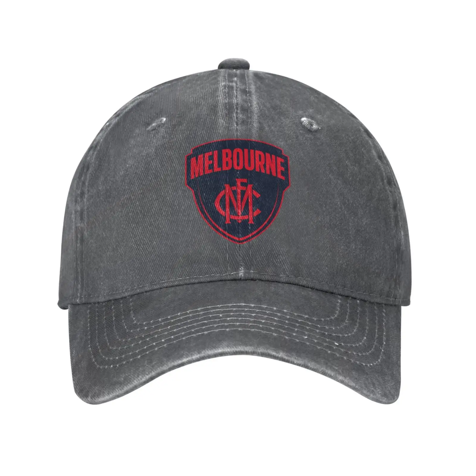 Melbourne Demons FC Logo Print Graphic Casual Denim cap Knitted hat Baseball cap