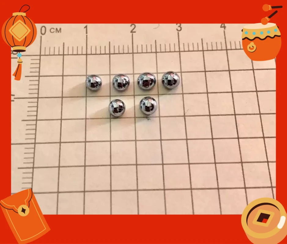 

[0.5g version] Single-sided convex, osmium precious metal, osmium bead, metal osmium, osmium molten bead Os 99.95