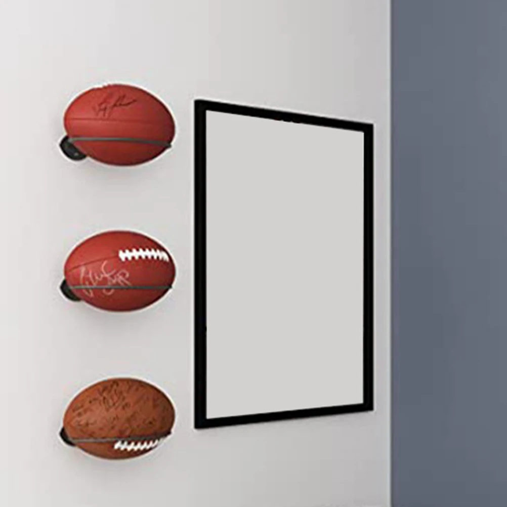 

2pcs Basketball Display Holder Iron Wall for Sports Ball Storage Wall Football Display Rack Team Sports Ball Organizer Rack